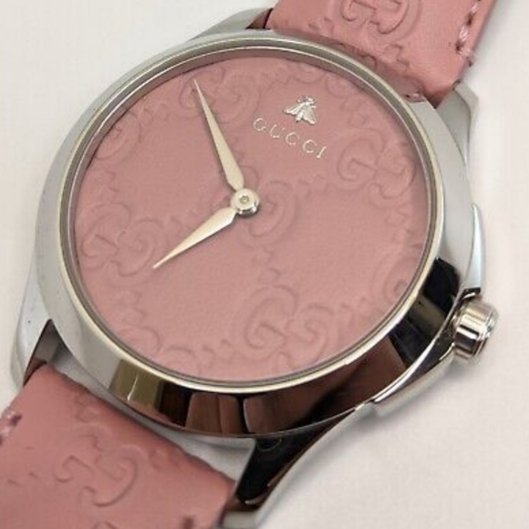 SALE!! PINK 💕 Luxury Gucci leather watch ⌚️ ✨️ - Picture 6 of 8